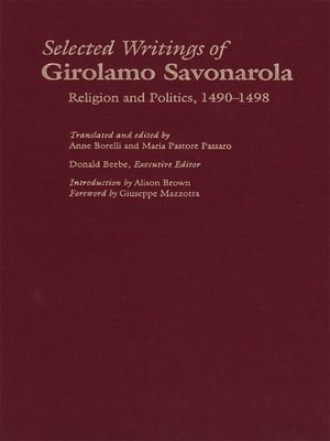 cover image of Selected Writings of Girolamo Savonarola